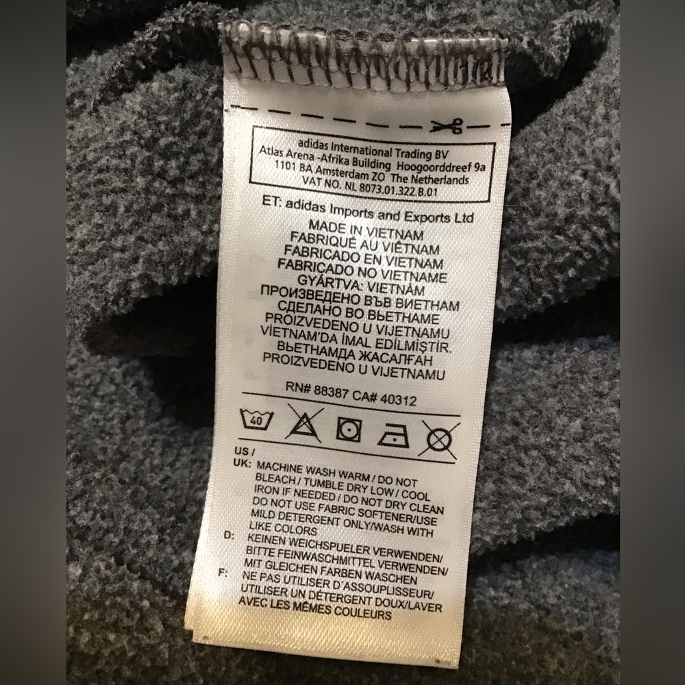 Adidas Women's Gray Hoodie Top - Picture 10 of 10